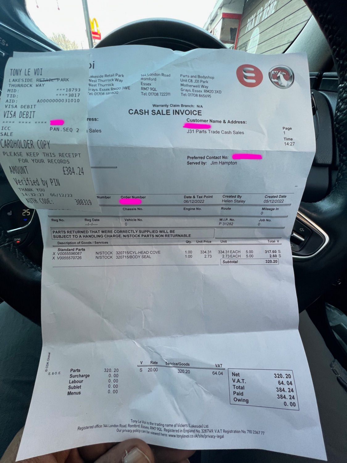 Vauxhall, Opel Insignia, Astra 1.6 SIDI A16XHT squealing noice, PCV valve, Camshaft seal noise fix.