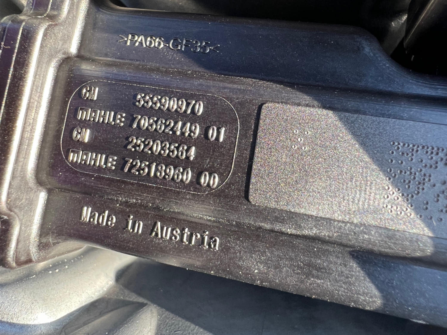 Vauxhall, Opel Insignia, Astra 1.6 SIDI A16XHT squealing noice, PCV valve, Camshaft seal noise fix.